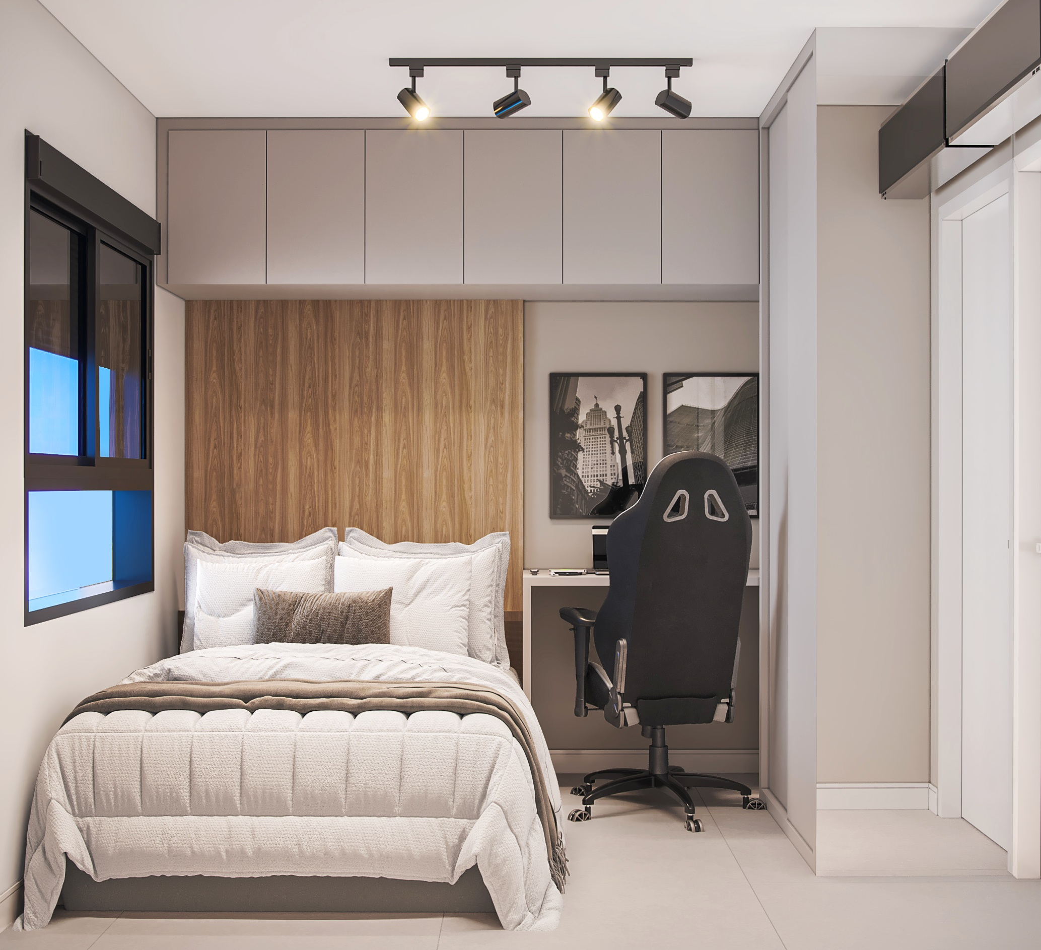 decoração quarto pequeno e simples