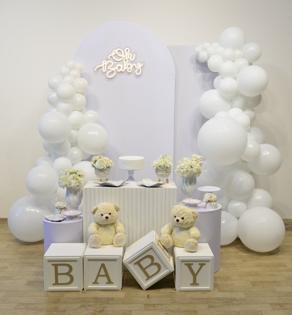 decoração chá revelação DIY