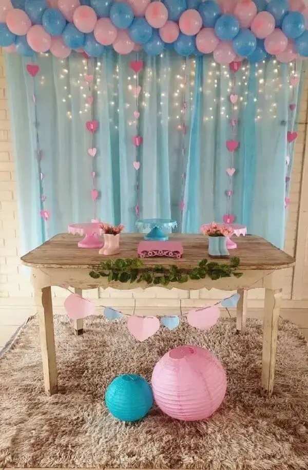 paleta de cores chá revelação