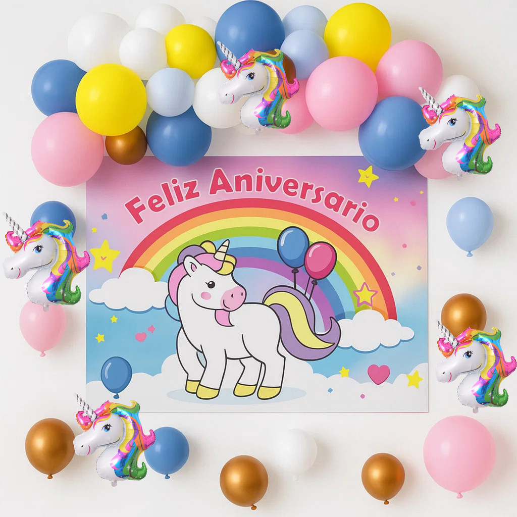 decoração unicórnio simples e barata