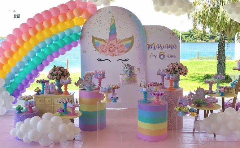 balões unicórnio festa