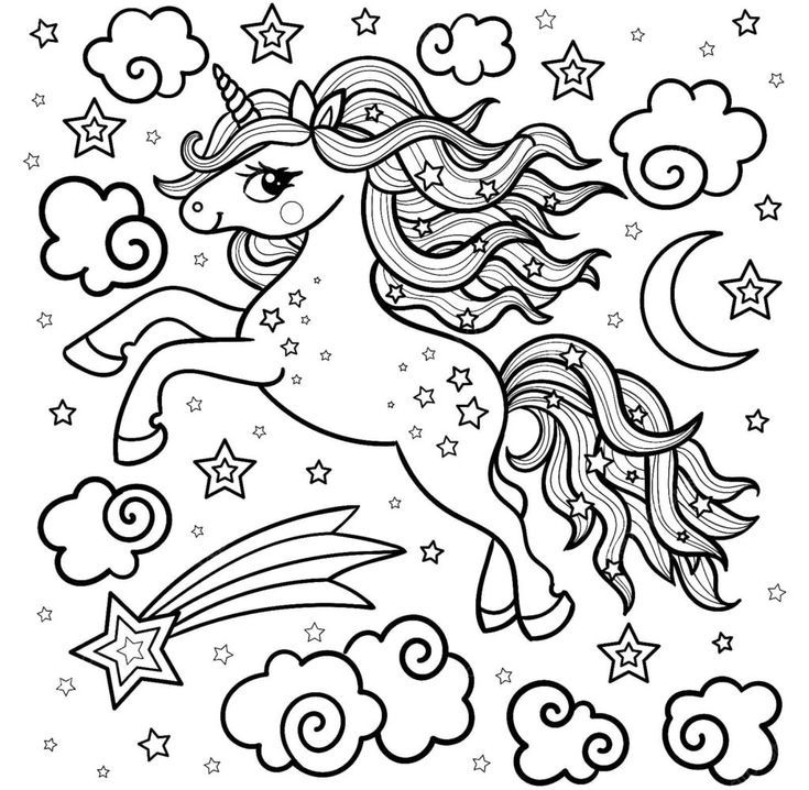 ilustração unicórnio infantil