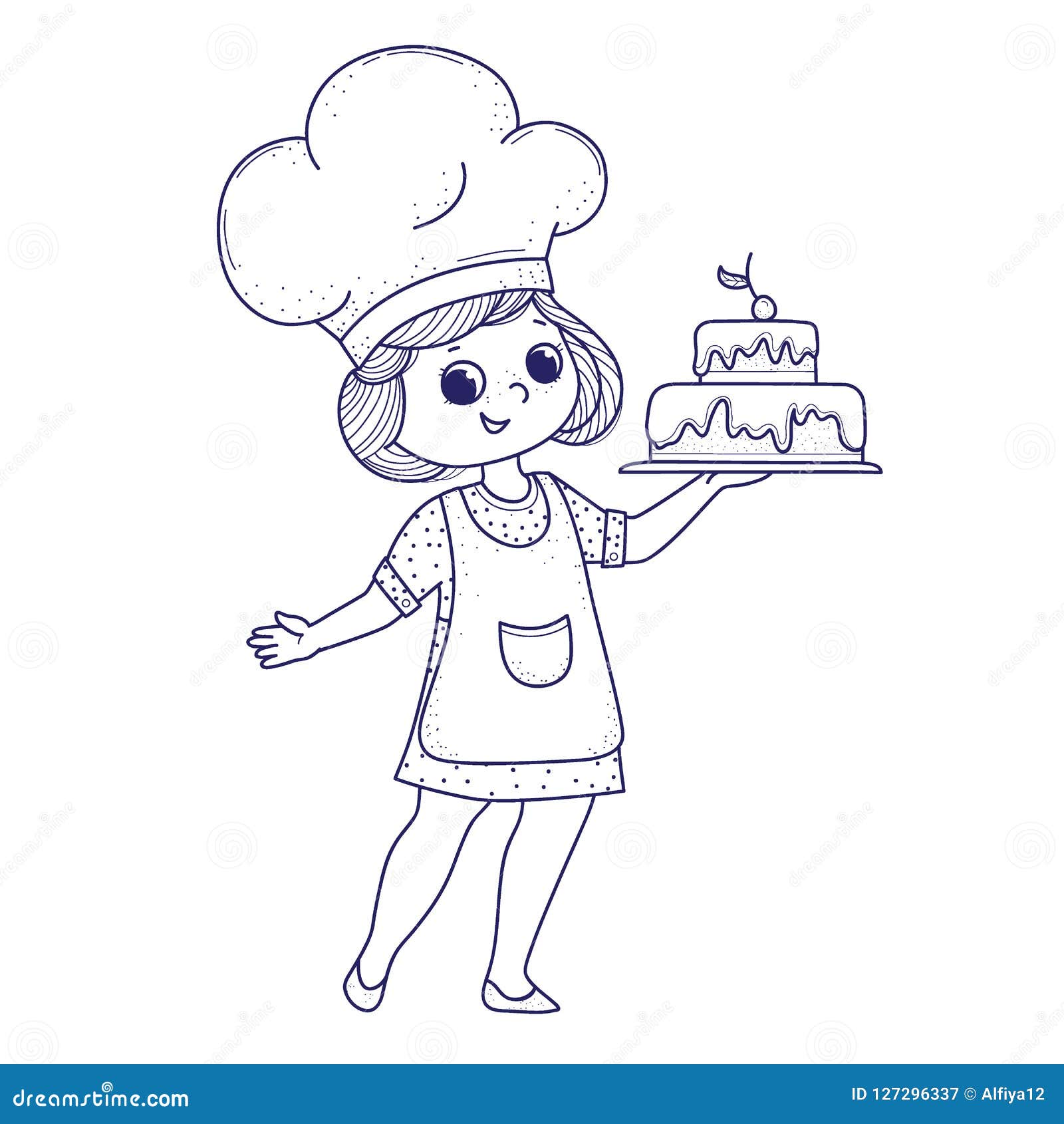 bolo para colorir infantil