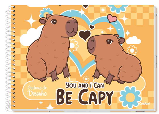 ilustração capivara para imprimir