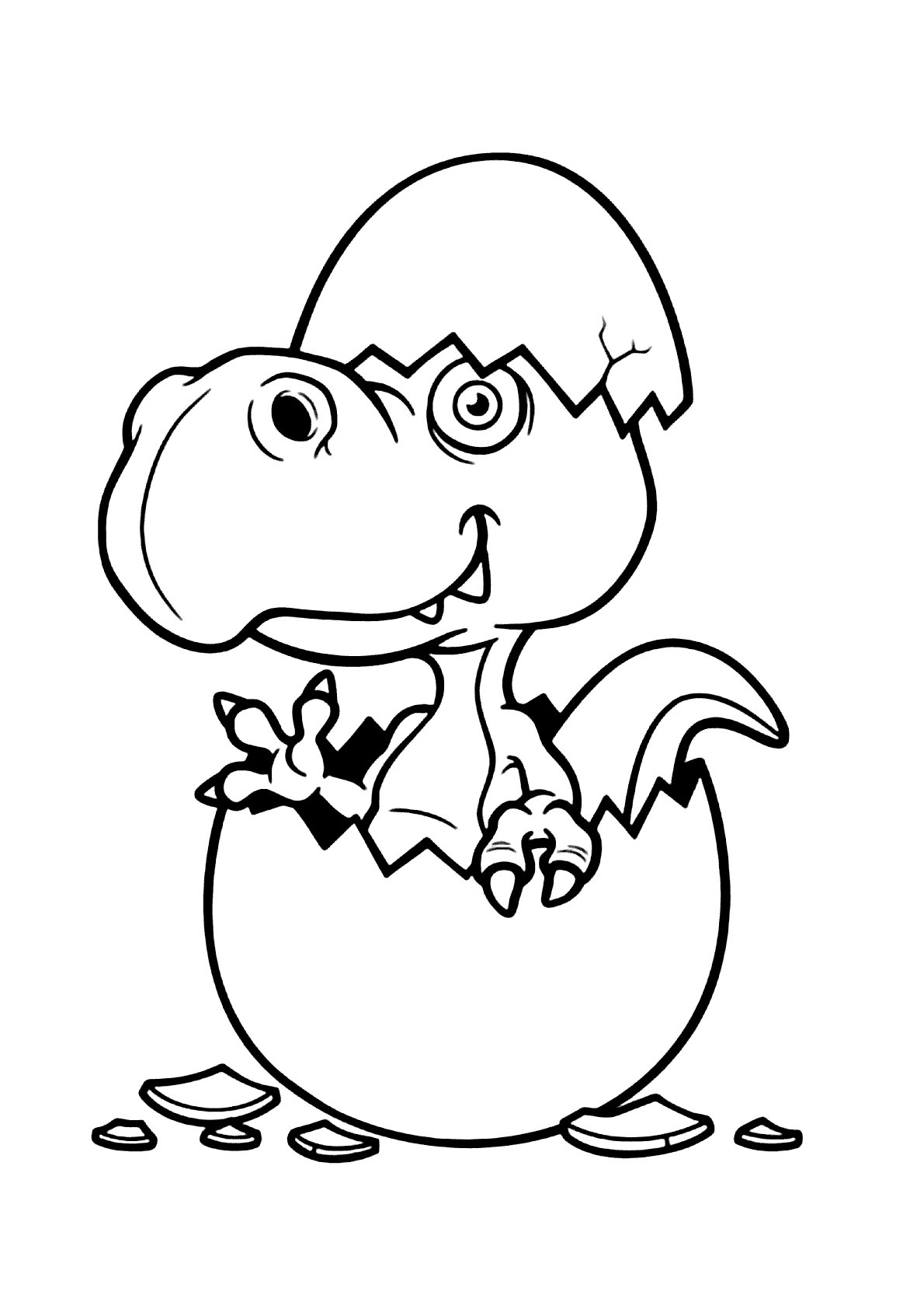 desenhos de T-Rex para colorir