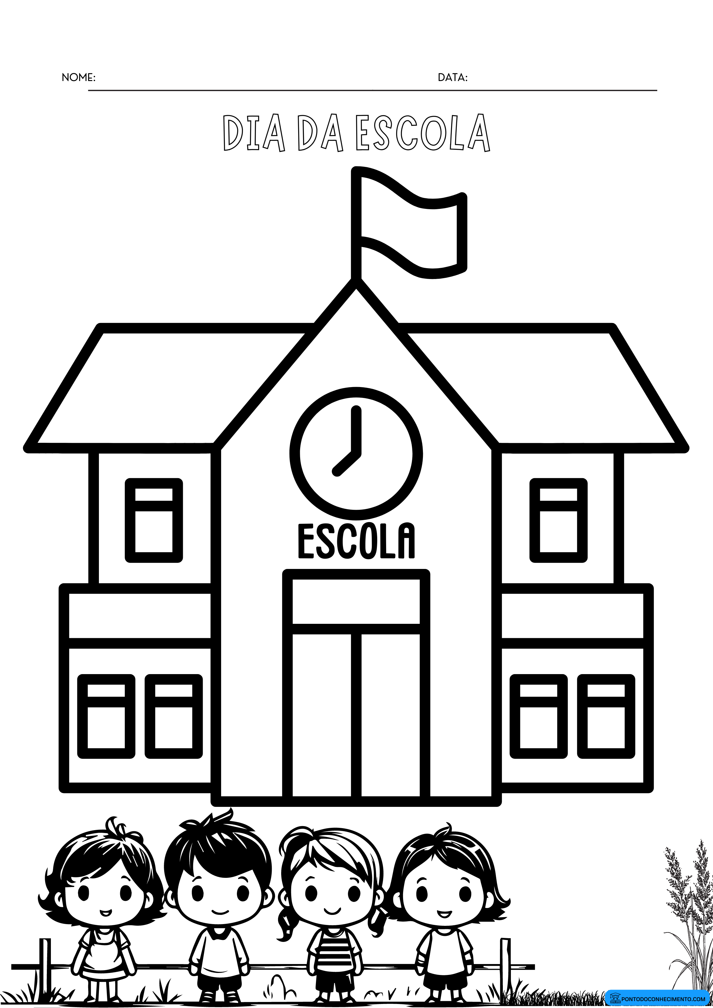 desenhos escolares para pintar