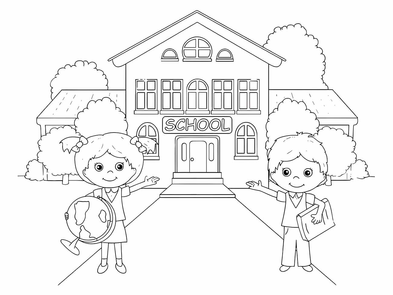 escola desenho infantil