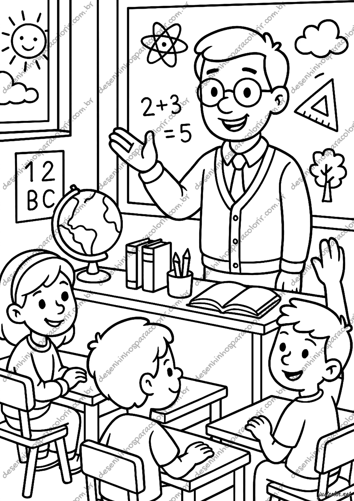 desenhos escolares para pintar