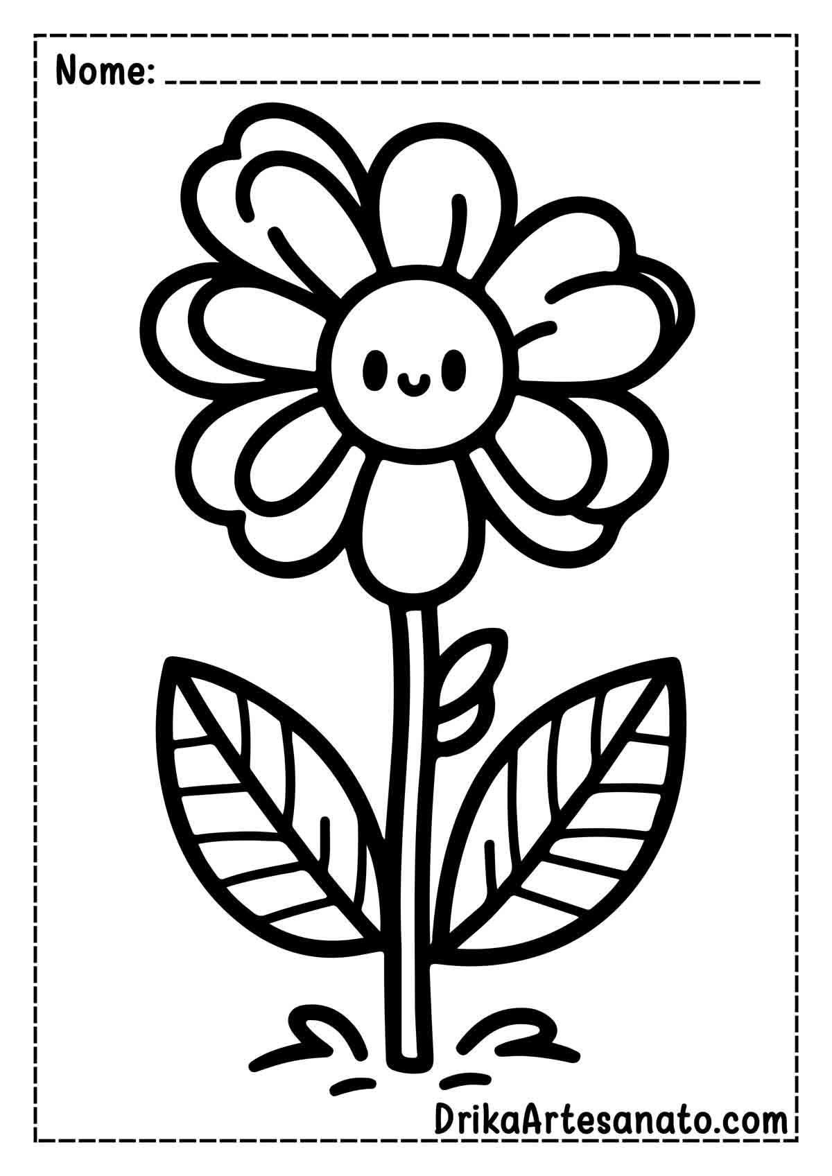 margarida para colorir