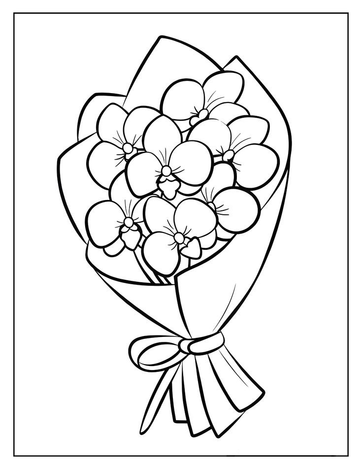 flores com rostos para colorir