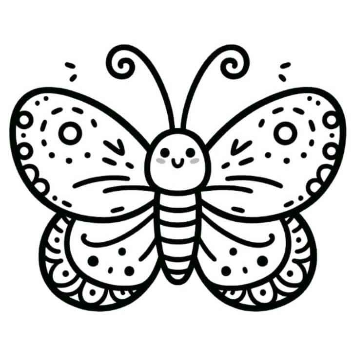 borboleta com flores para imprimir