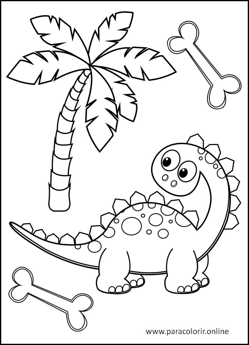 colorir dinossauros para adultos