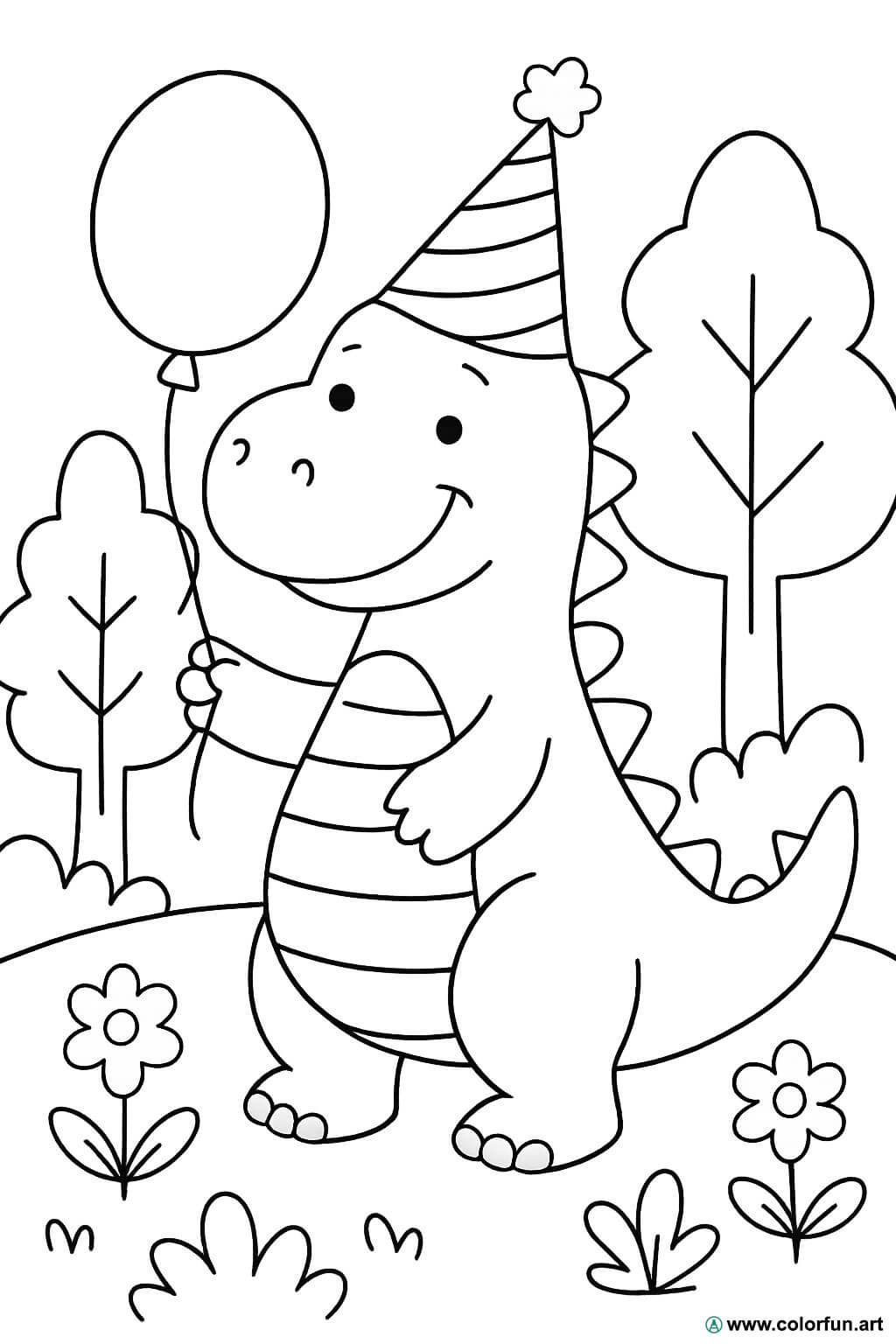 colorir dinossauros para adultos