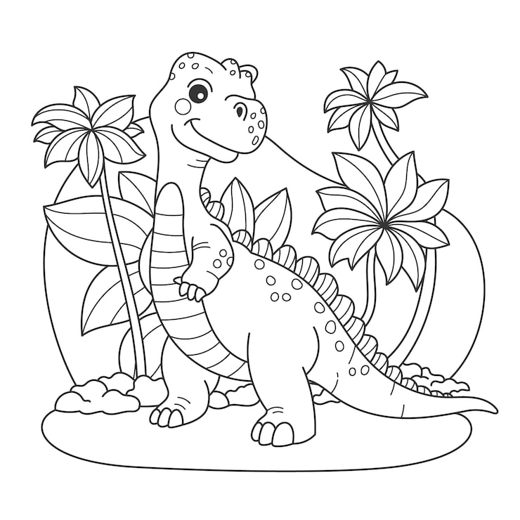 desenhos de T-Rex para colorir