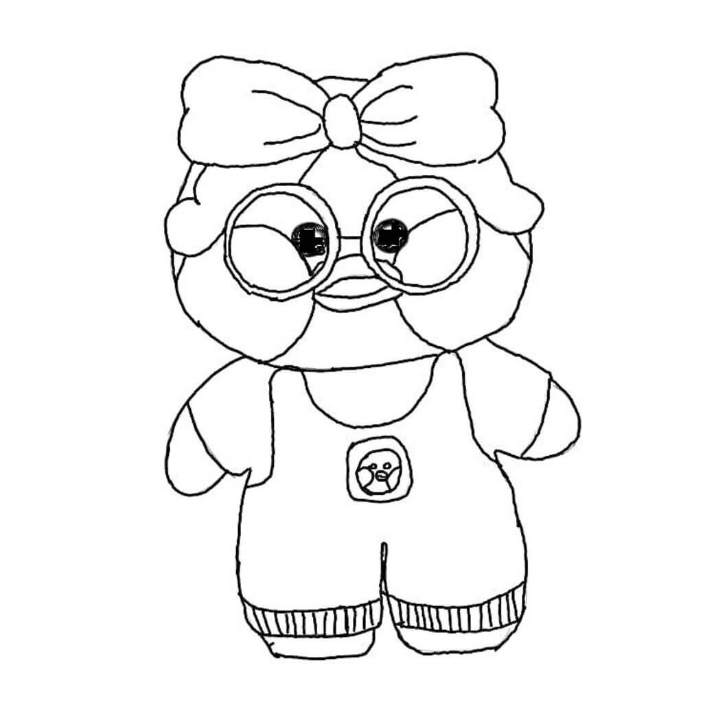 colorir patinho de papel