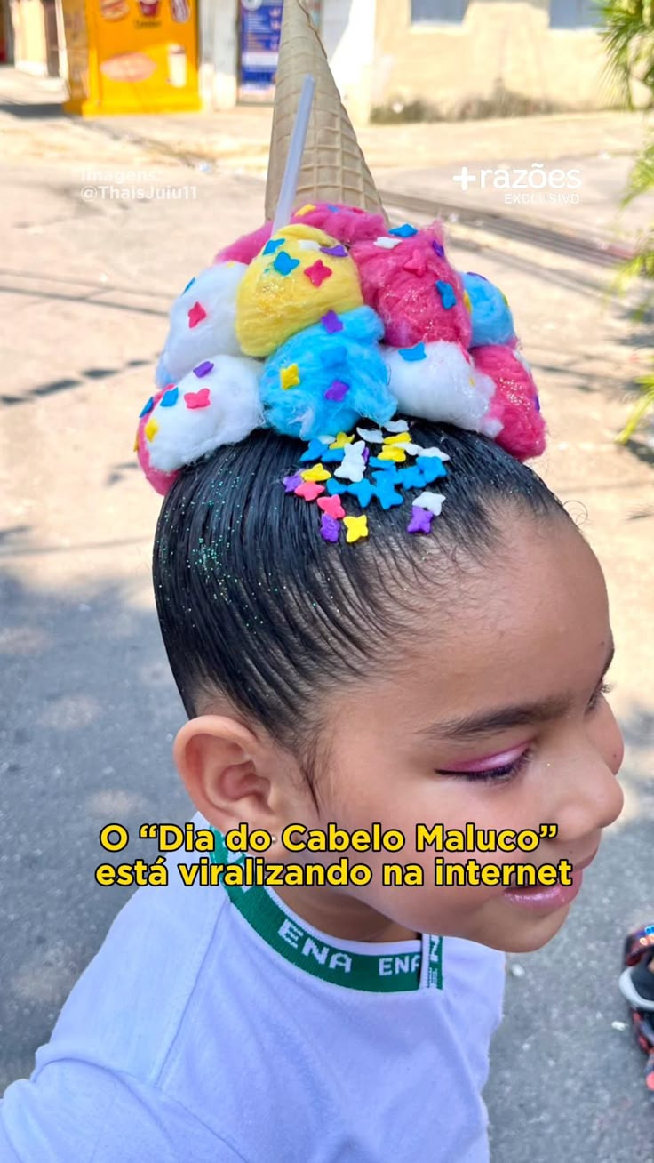 penteado maluco para escola