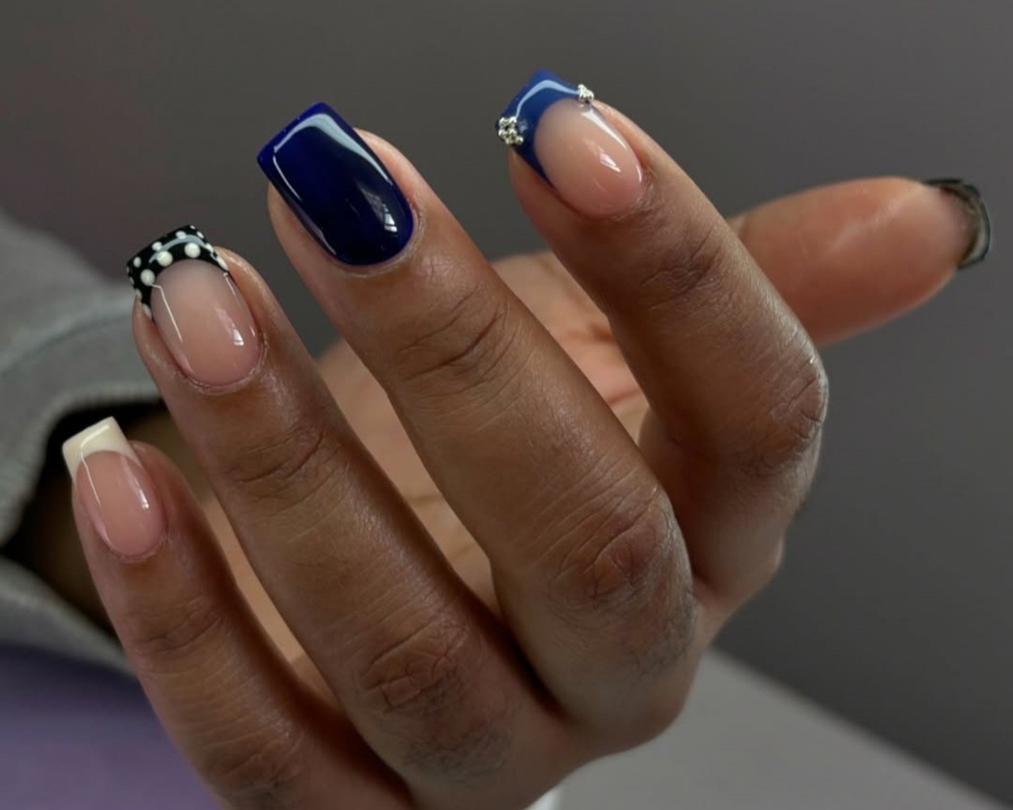 manicure em gel unhas curtas