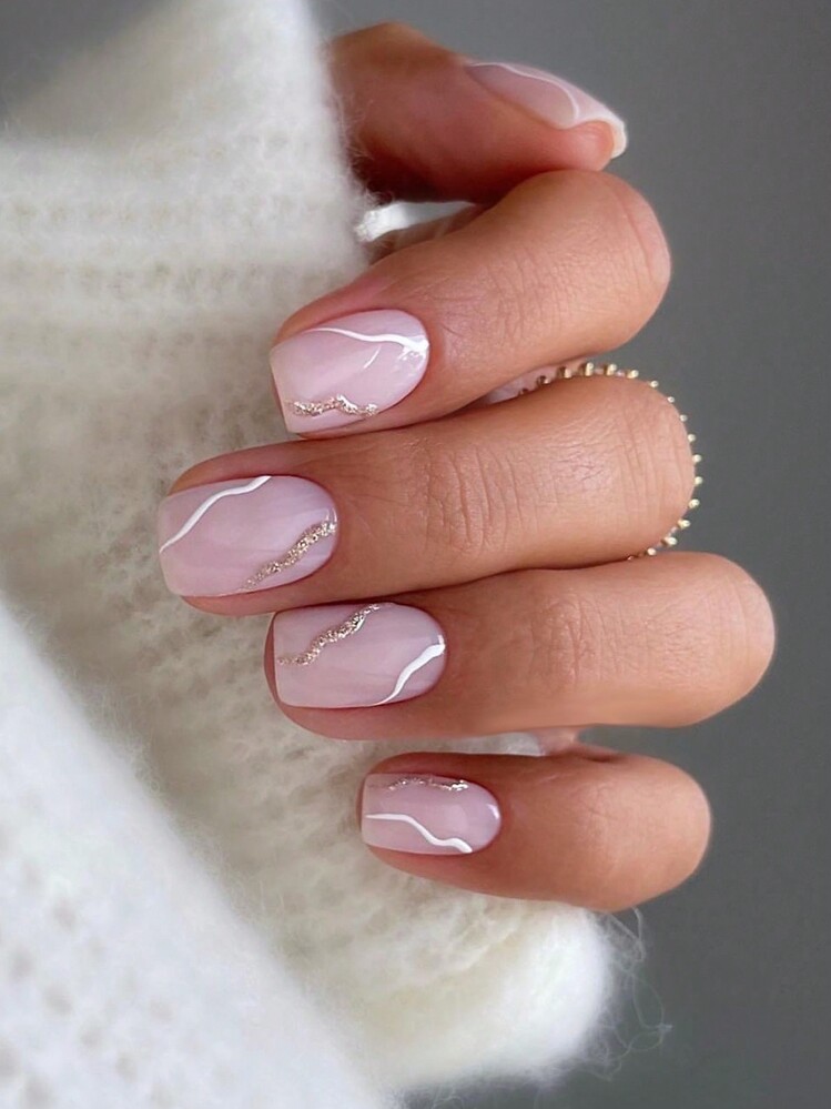 esmalte em gel unhas curtas