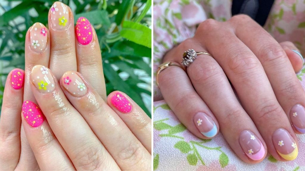 esmalte em gel unhas curtas
