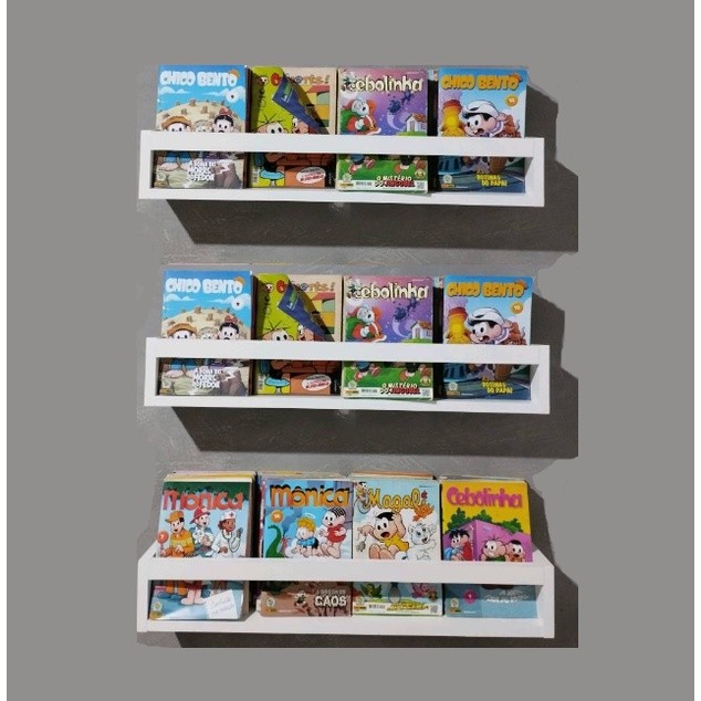 estante de livros preta