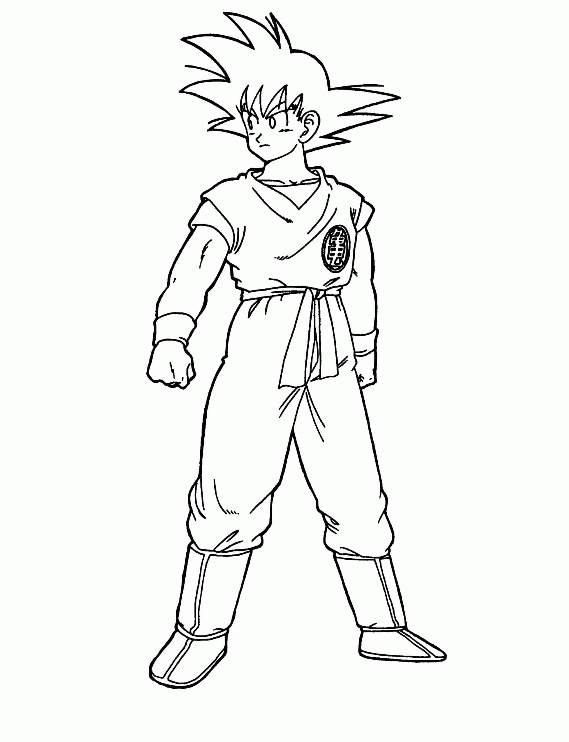 desenhos dragon ball z para colorir