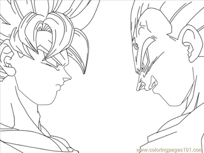 goku imprimir e colorir