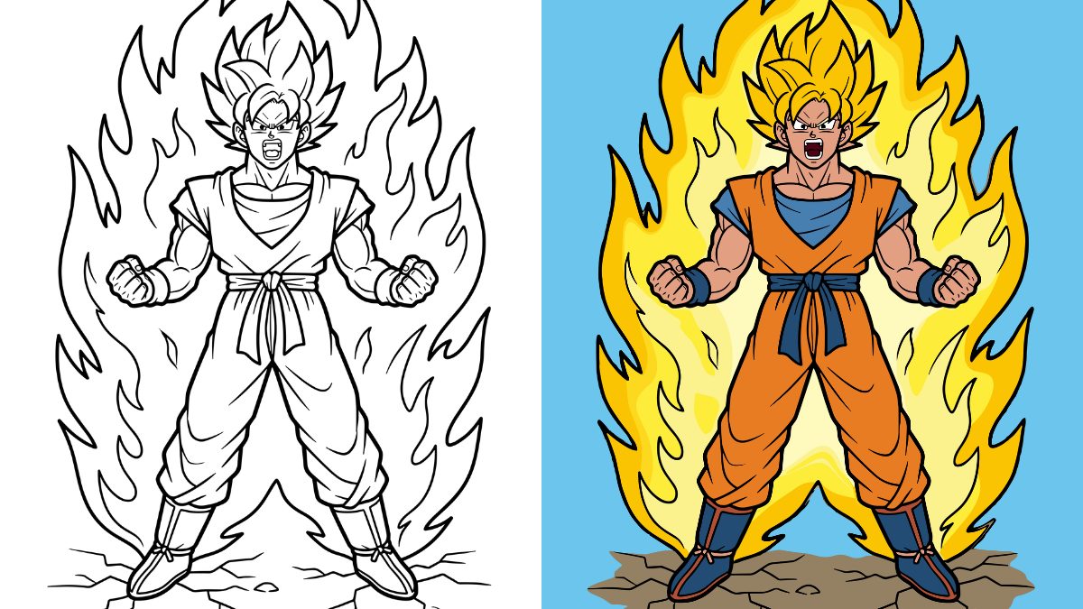 atividade infantil goku
