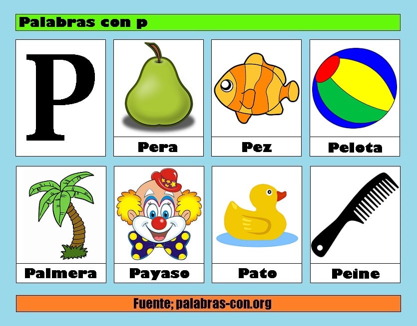 atividade com a letra P para educação infantil