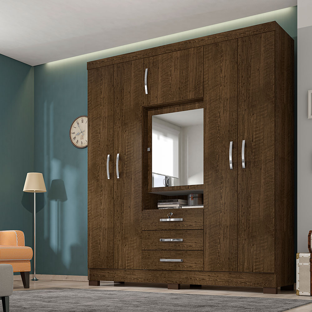 guarda-roupa planejado 6 portas