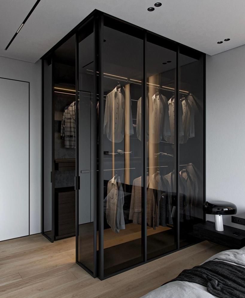 guarda roupa com vidro jateado