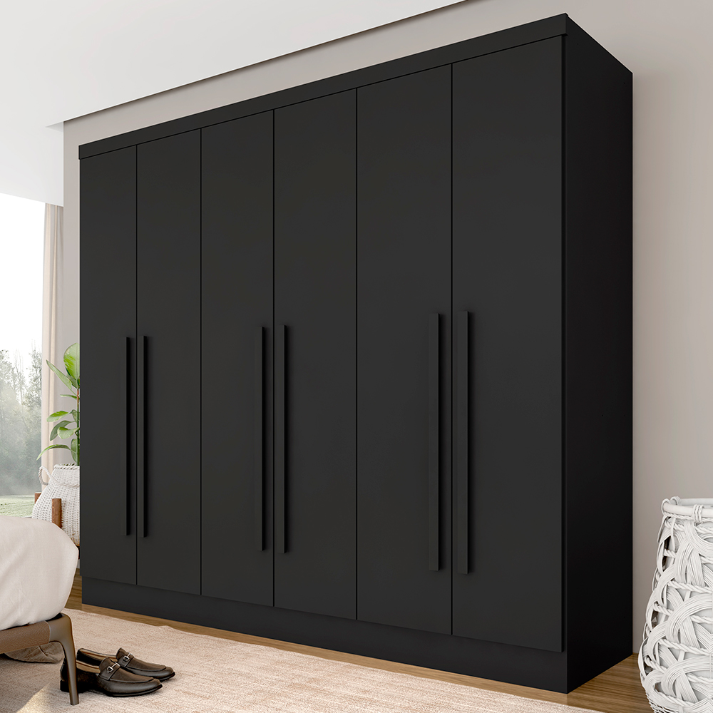 guarda roupa preto casal