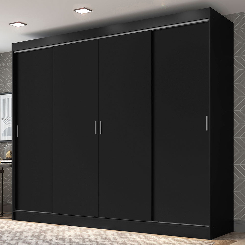guarda roupa preto mdf