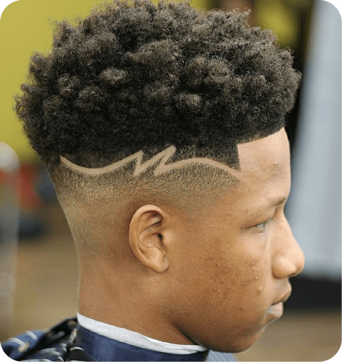 line art hair