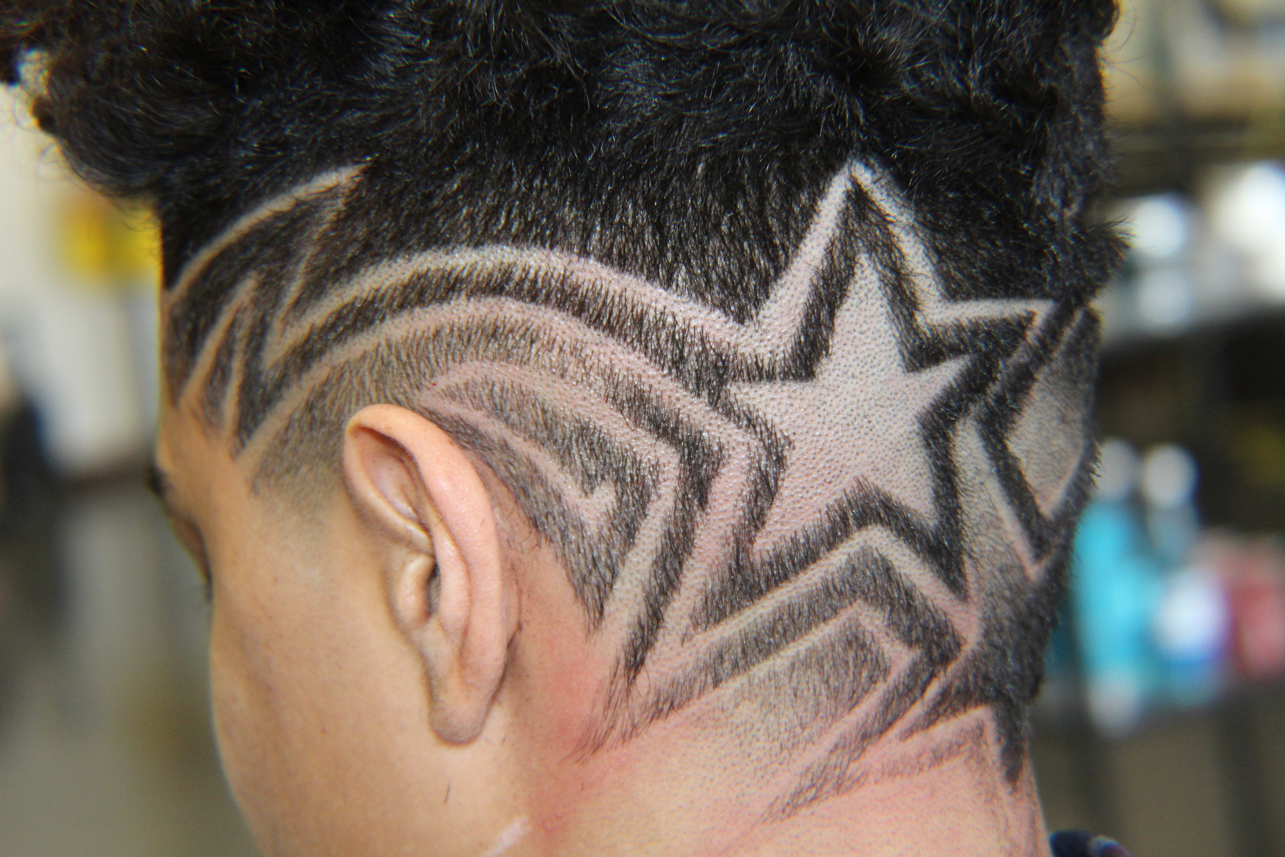 creative haircut patterns