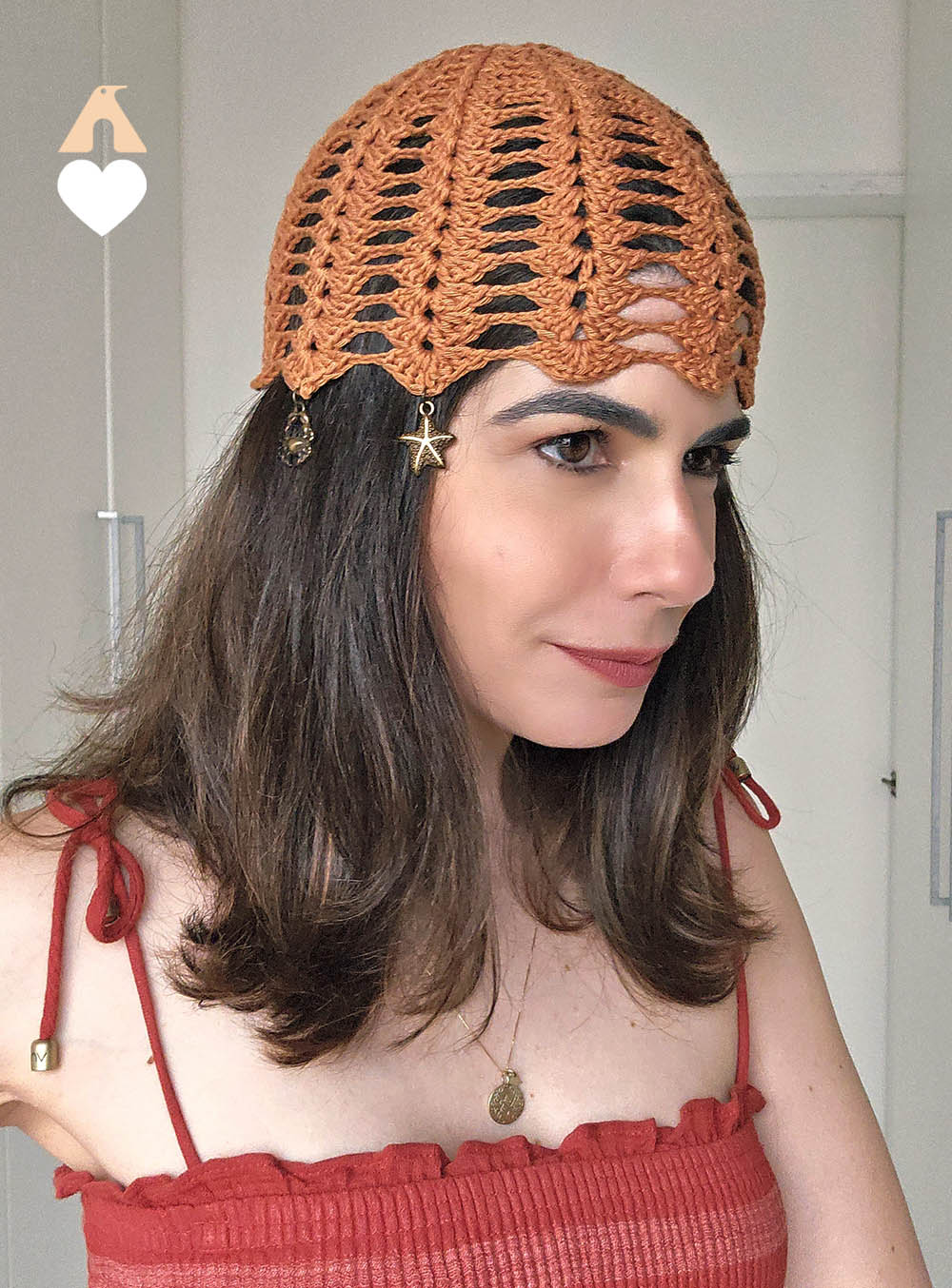 como usar casquete de crochê
