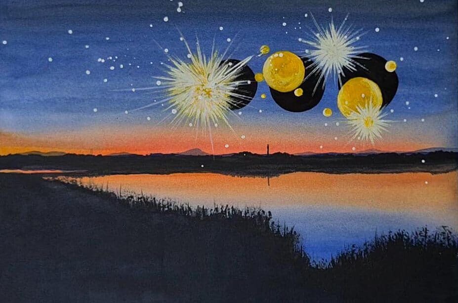 pintura acrílica simples