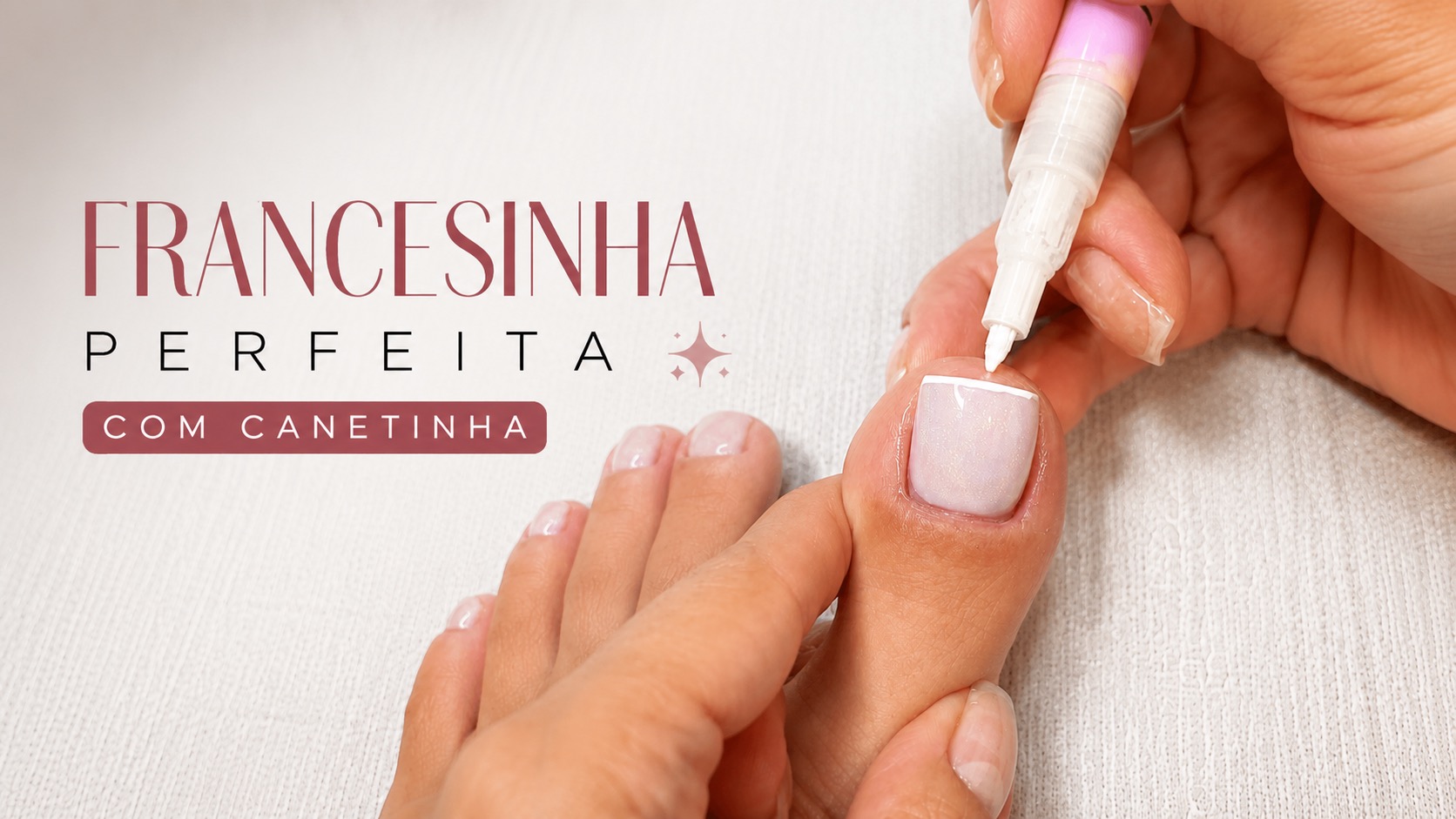 unha do pé decorada
