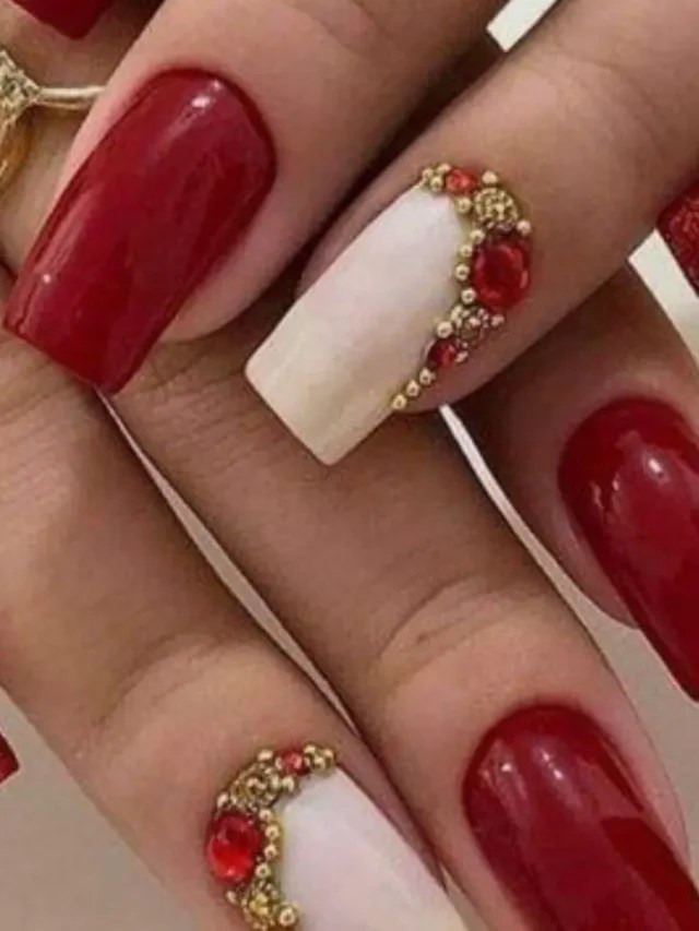 unha vermelha para casamento