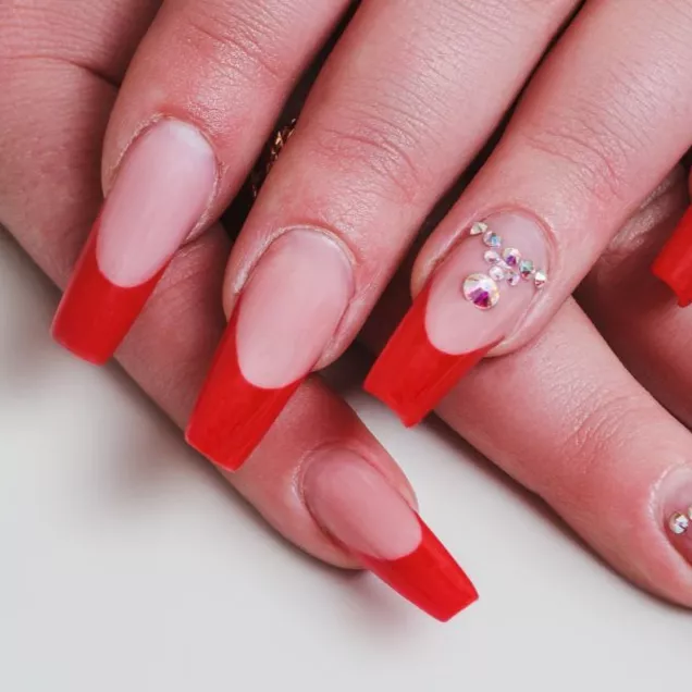 unha vermelha stiletto