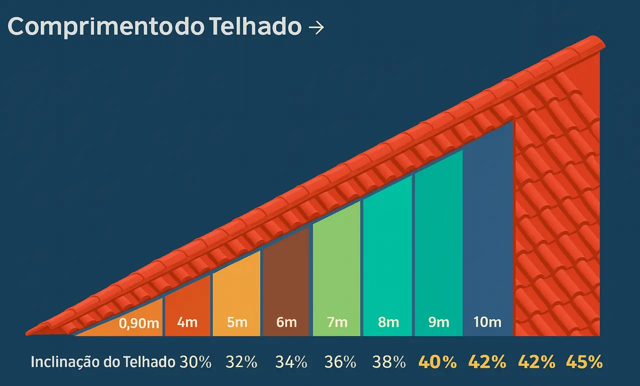 inclinação telhado colonial 30%