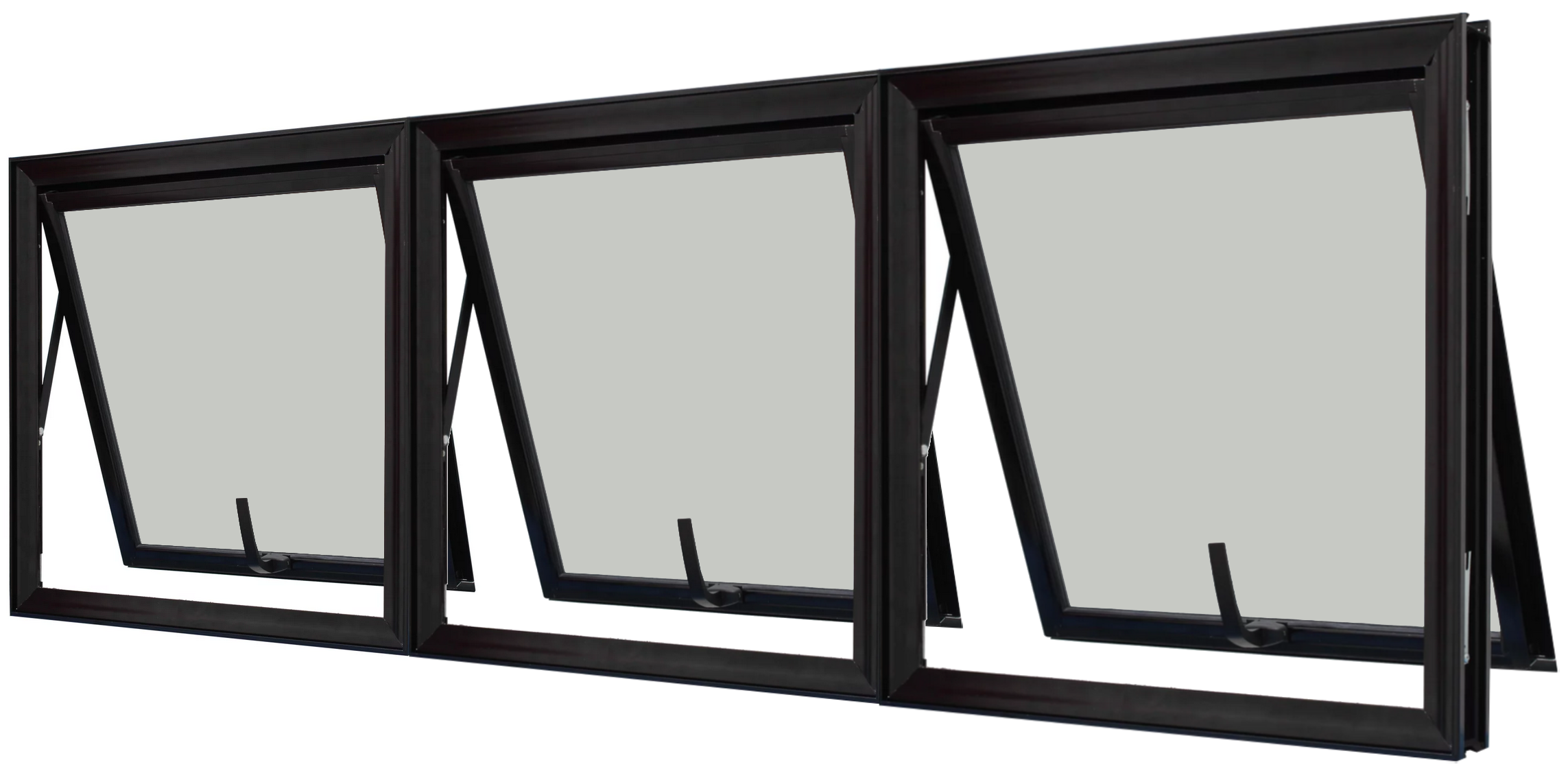 janela horizontal branca