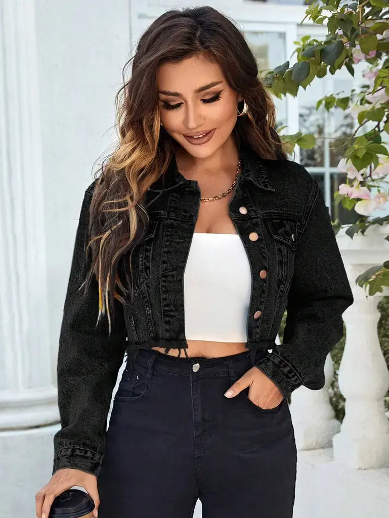 looks com jaqueta jeans preta 2026