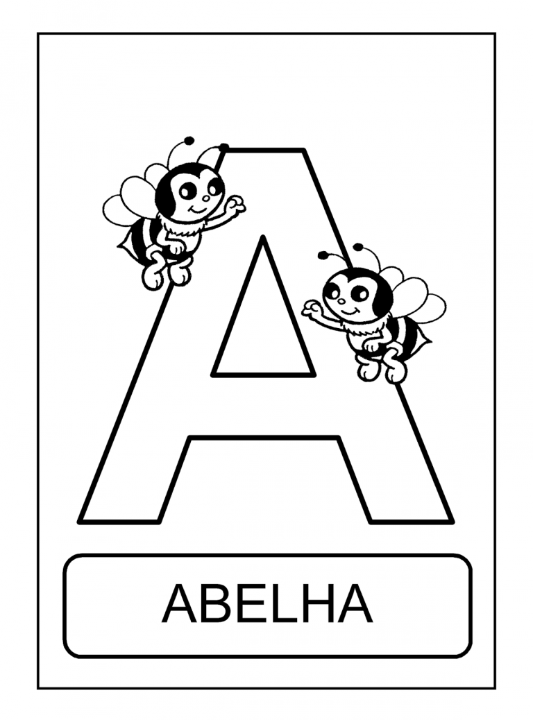alfabeto para colorir