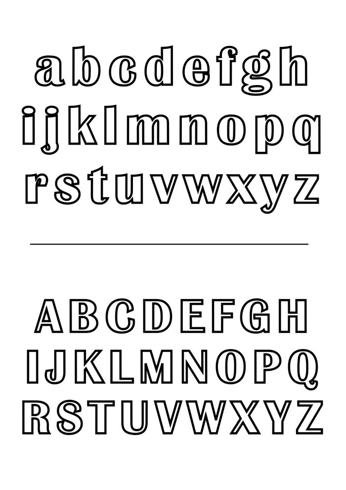 desenhos de letras para colorir