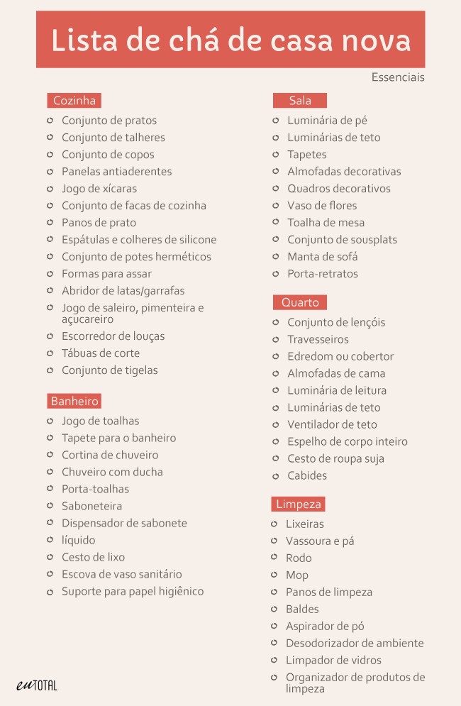 gerenciar presentes chá de panela