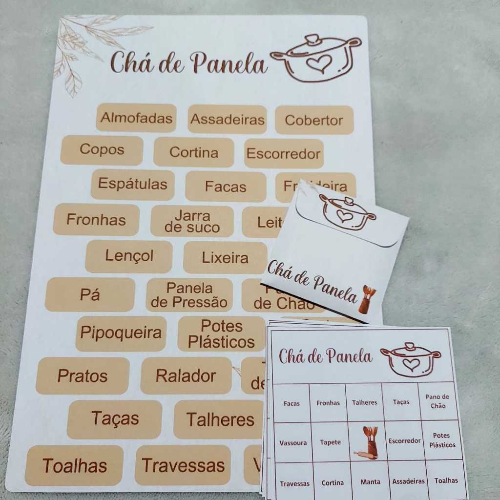 lista de chá de casa nova pelo celular
