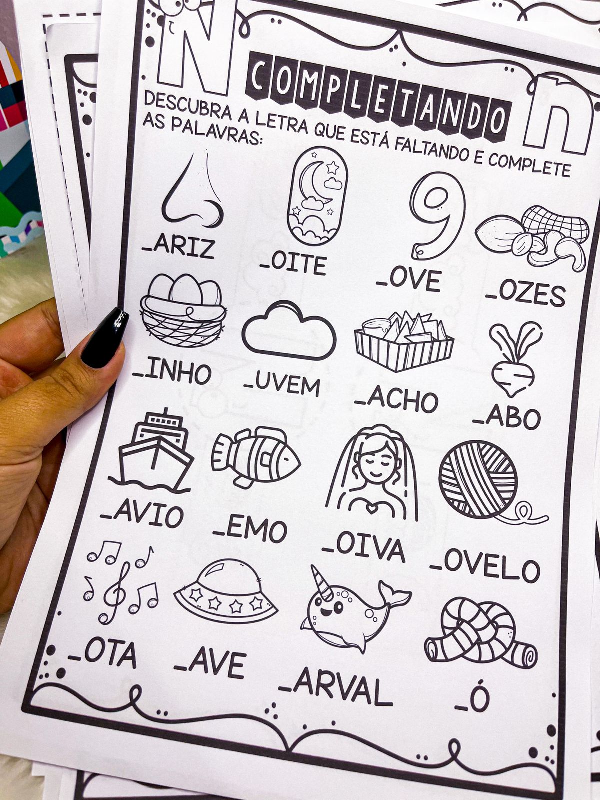 adjetivos com n