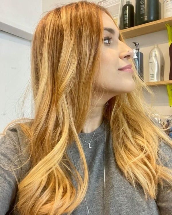 loiro dourado acobreado