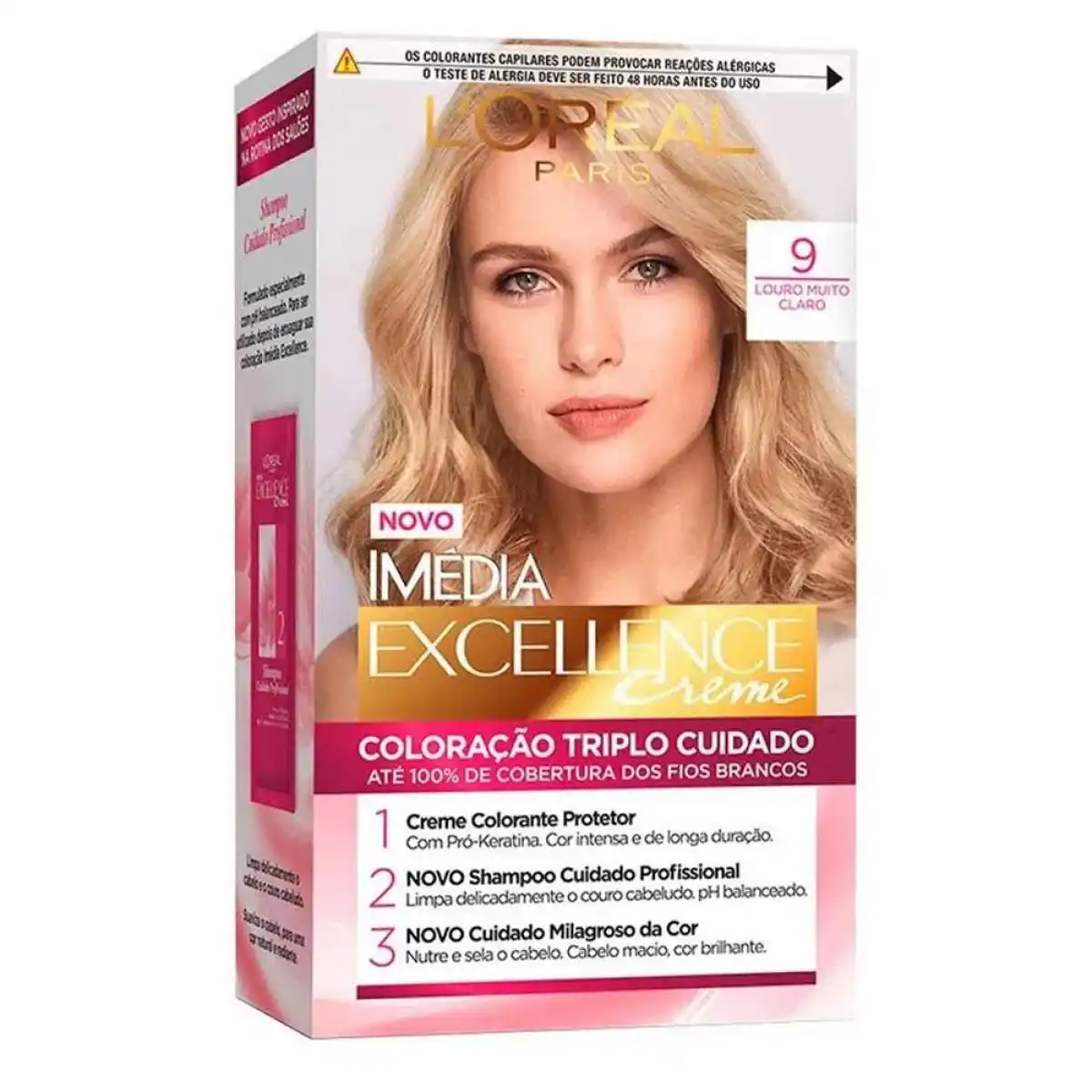 Cabelo loiro médio