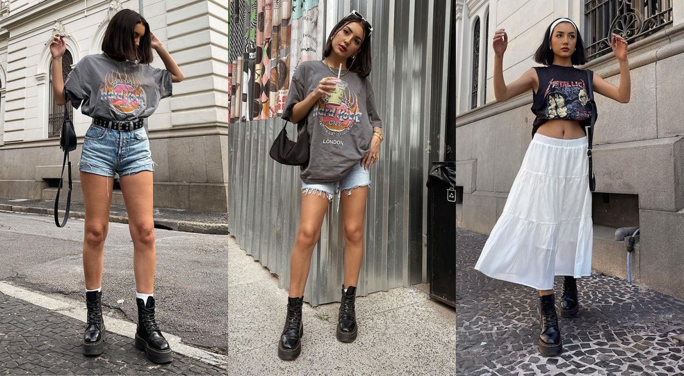 rock casual feminino